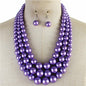 3 Layered Pearl Necklace Set