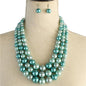 3 Layered Pearl Necklace Set