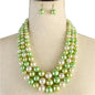 3 Layered Pearl Necklace Set