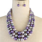 3 Layered Pearl Necklace Set