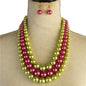 3 Layered Pearl Necklace Set