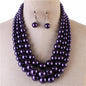 3 Layered Pearl Necklace Set