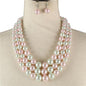 3 Layered Pearl Necklace Set