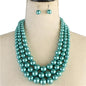 3 Layered Pearl Necklace Set