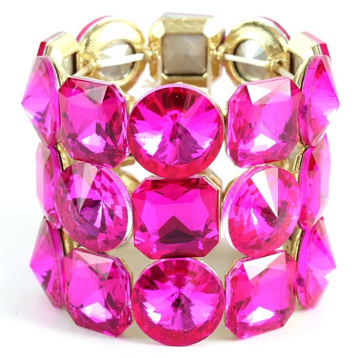 Crystal Chunky Stretch Bracelet