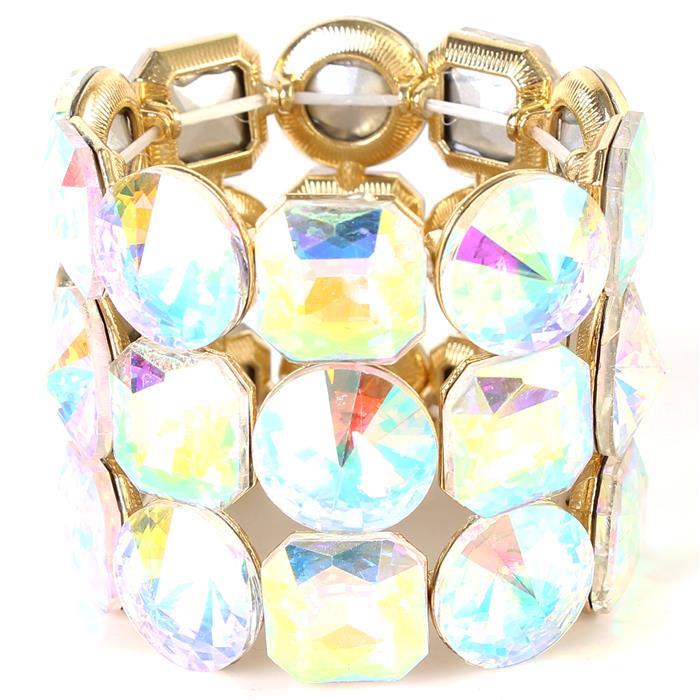 Crystal Chunky Stretch Bracelet