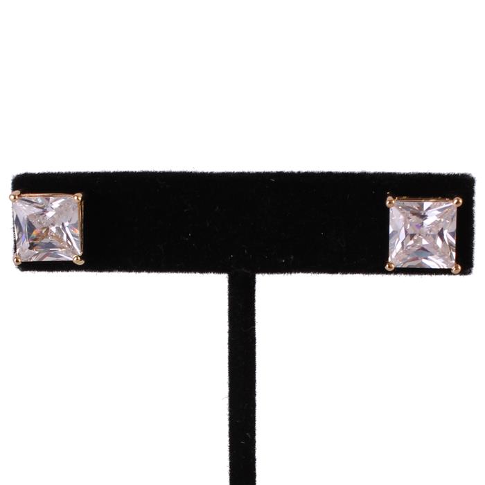 CZ Square Earring