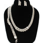 Metal Rhinestone 3 Pcs Necklace Set