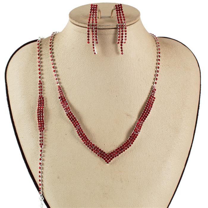 Rhinestone Necklace set 3 Pcs