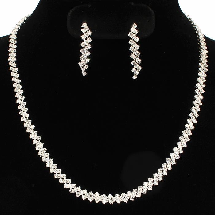 Rhinestones Necklace Set