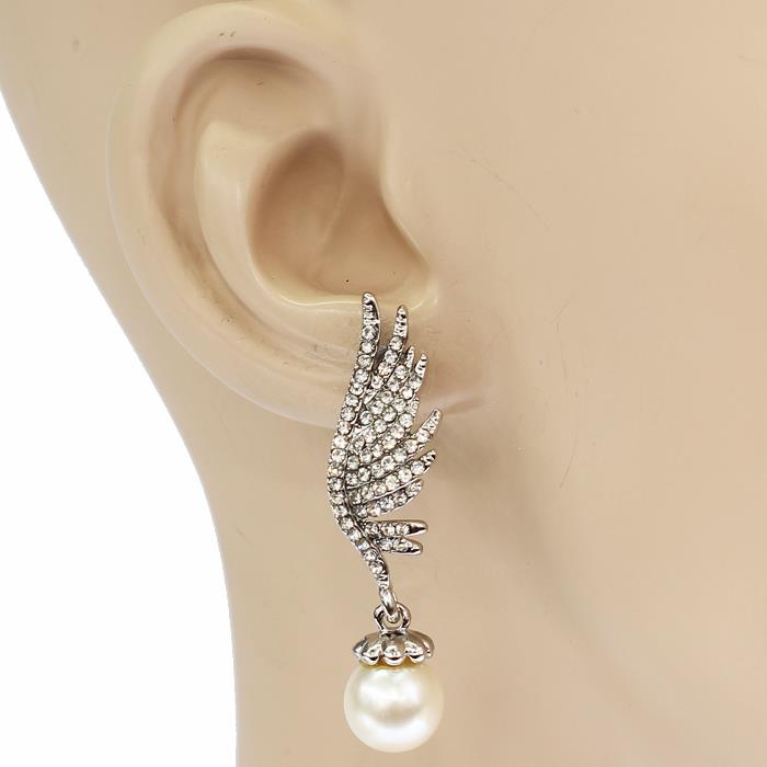 Pearl Wings Earring