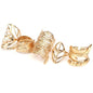 Fashion Metal Leaf Midi -Rings