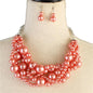 Pearl Braid Necklace Set