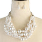 Pearl Braid Necklace Set