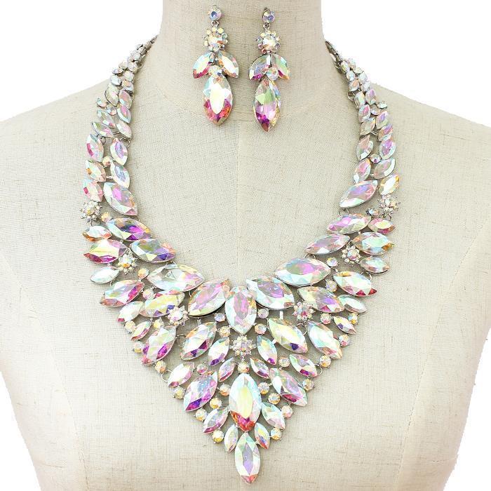 Crystal Evening Necklace Set