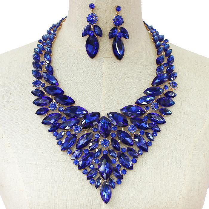 Crystal Evening Necklace Set