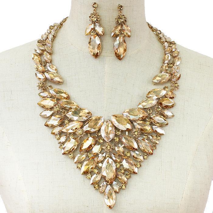 Crystal Evening Necklace Set