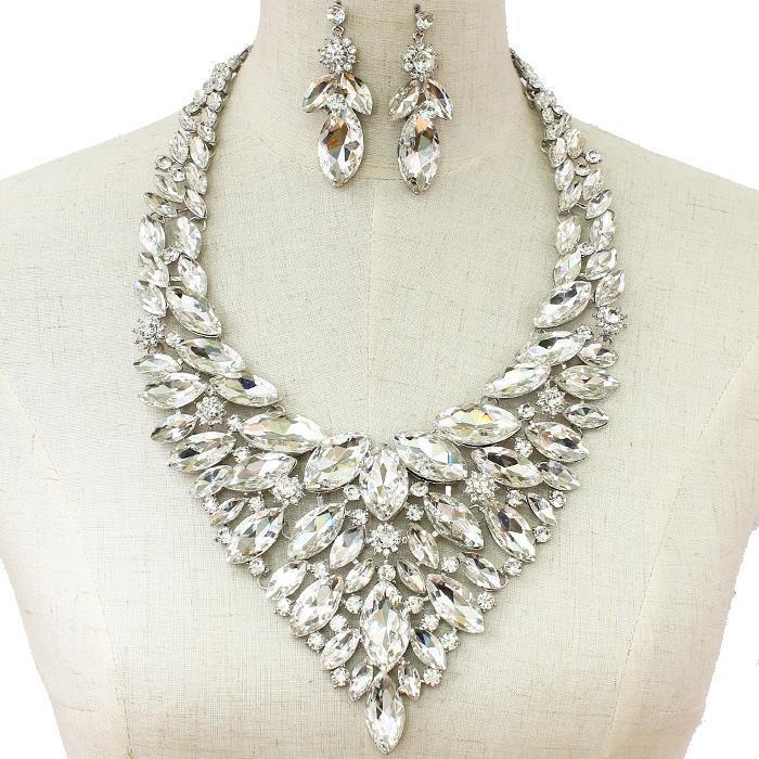 Crystal Evening Necklace Set