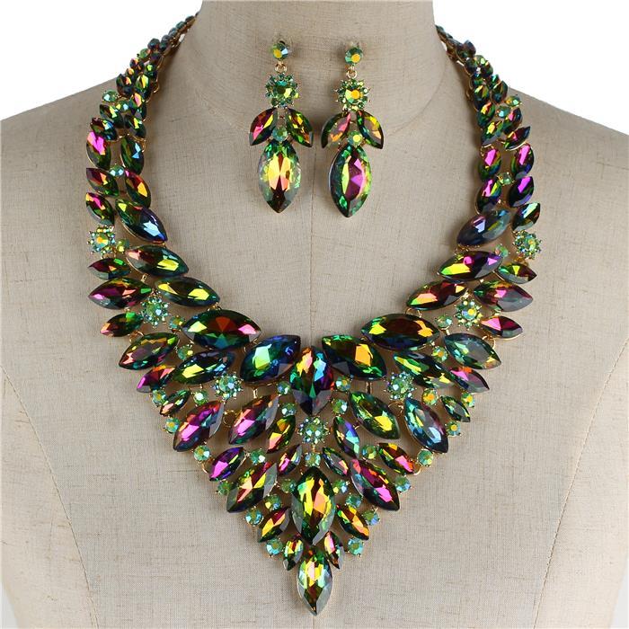 Crystal Evening Necklace Set