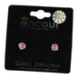 Cubic Zirconia 5mm Round Stud Earring