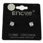 Cubic Zirconia 5mm Round Stud Earring