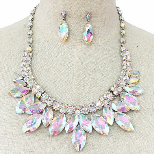 Crystal Evening Necklace Set