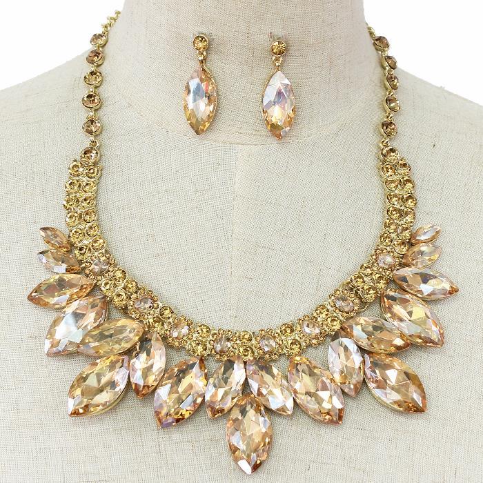 Crystal Evening Necklace Set