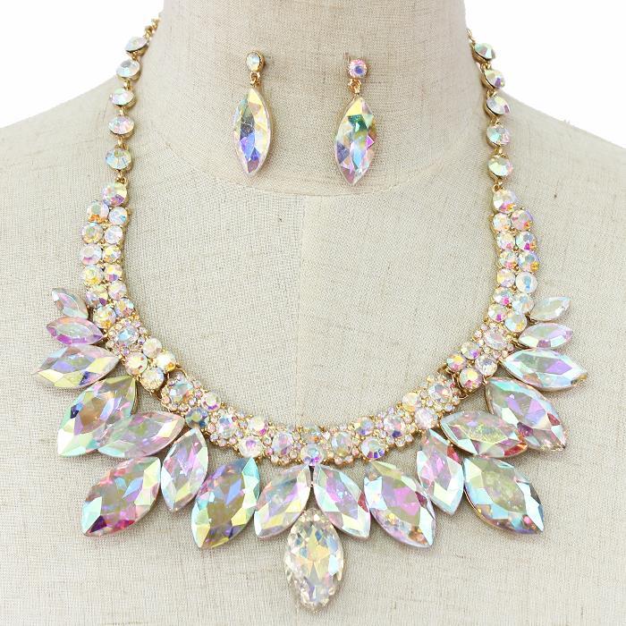 Crystal Evening Necklace Set