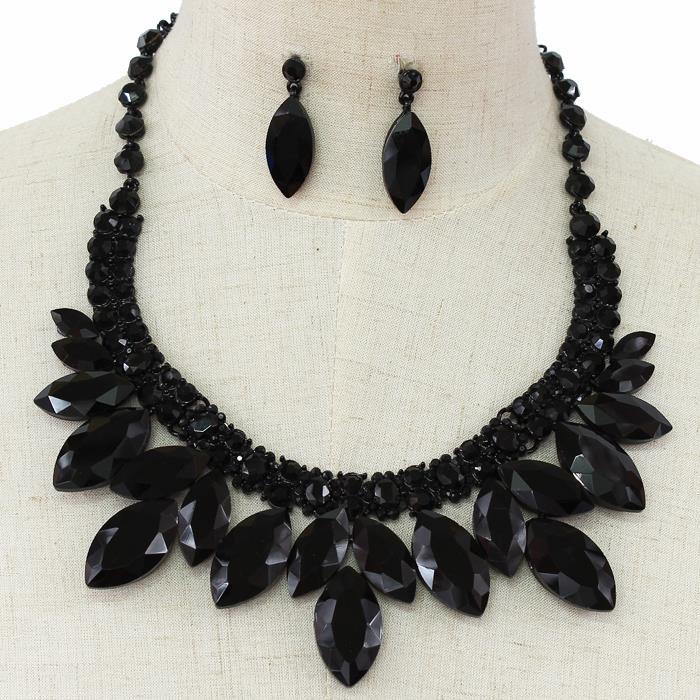 Crystal Evening Necklace Set