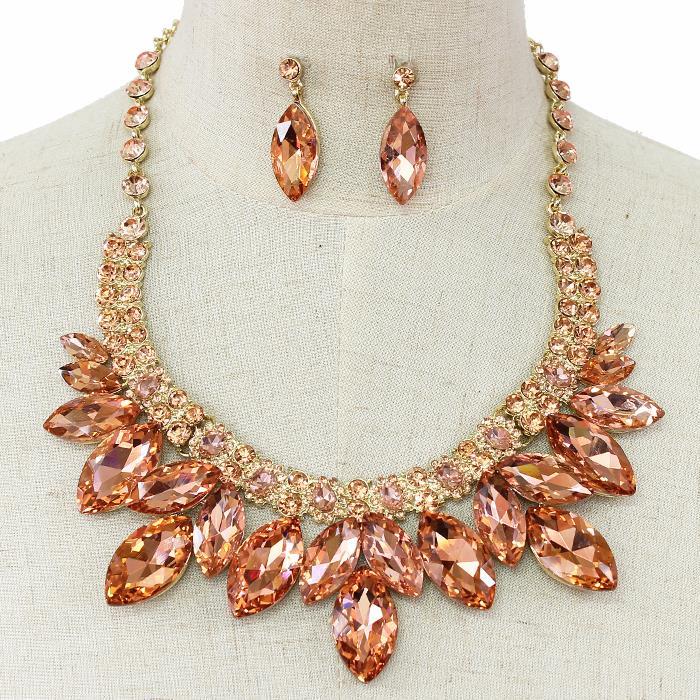 Crystal Evening Necklace Set