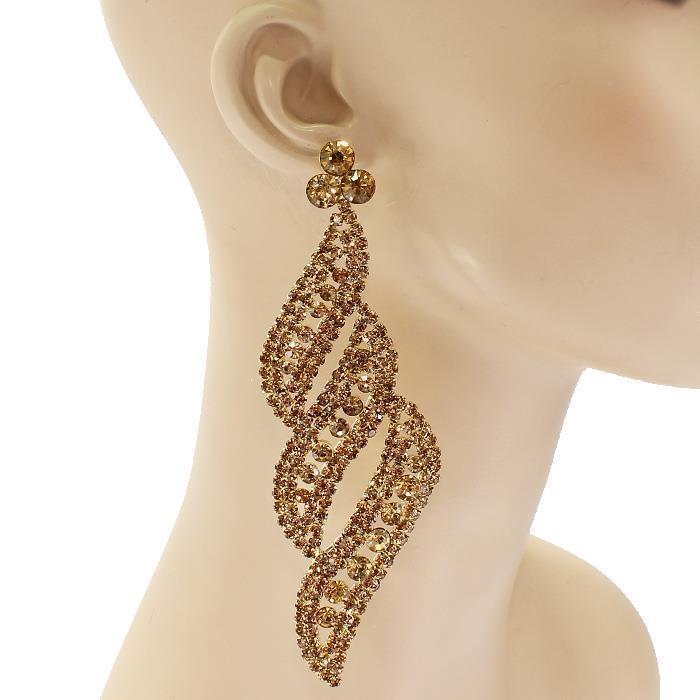 Crystal Long Chandelier Earring