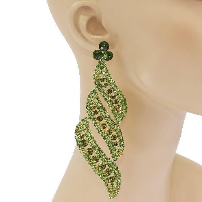 Crystal Long Chandelier Earring