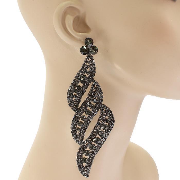 Crystal Long Chandelier Earring