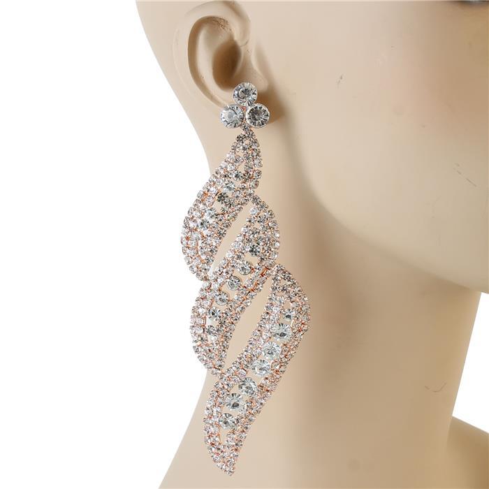 Crystal Long Chandelier Earring