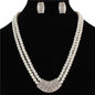 Pearls Two Layereds Necklace Set