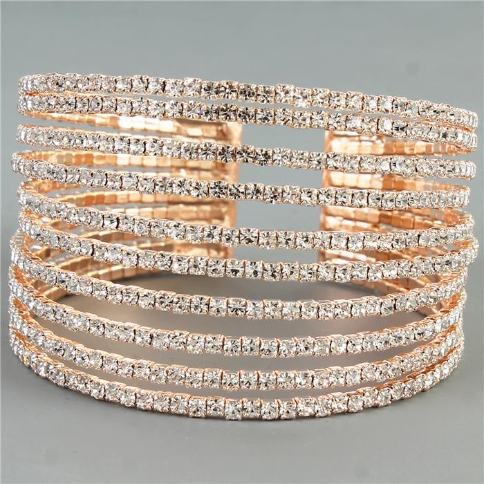 Rhinestone Layereds Bangle Bracelet