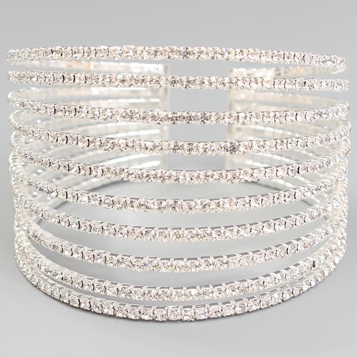 Rhinestone Layereds Bangle Bracelet