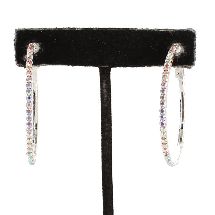 1.6 INCH Rhinestone Hoop Earring