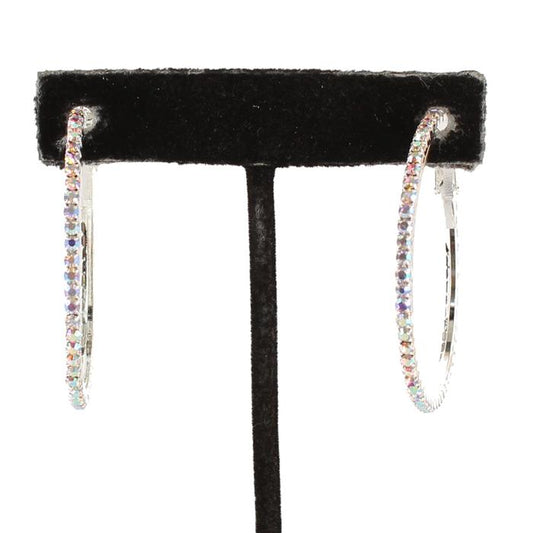 1.6 INCH Rhinestone Hoop Earring