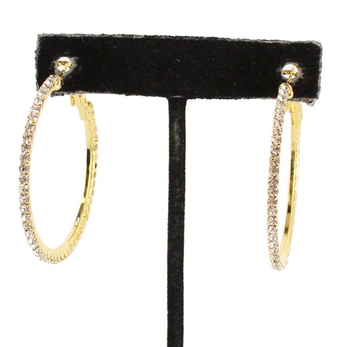 1.6 INCH Rhinestone Hoop Earring