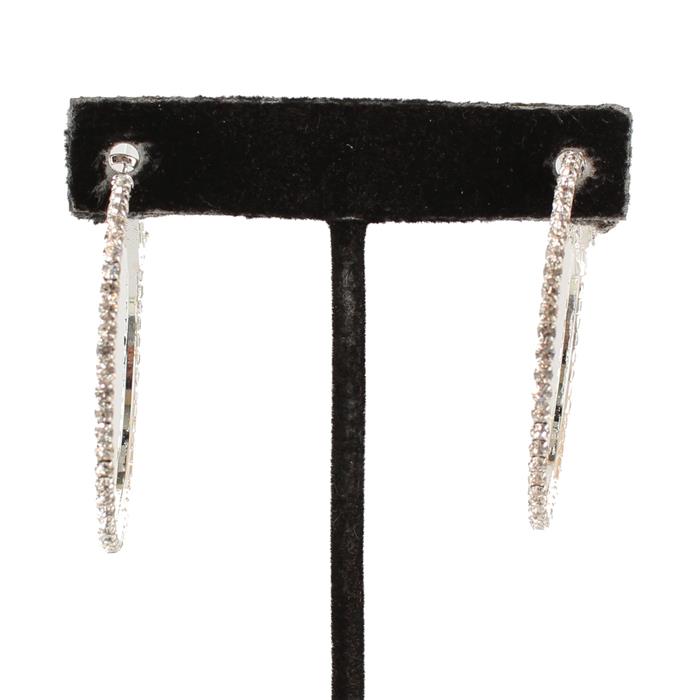 1.6 INCH Rhinestone Hoop Earring