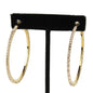 2'' Rhinestone Hoop Earring