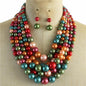 5 Layered Pearl Necklace Set