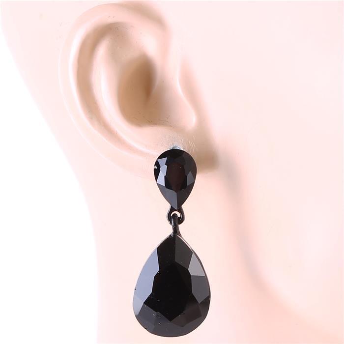 Crystal Teardrop Earrimg