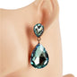 Crystal Teardrop Earrimg