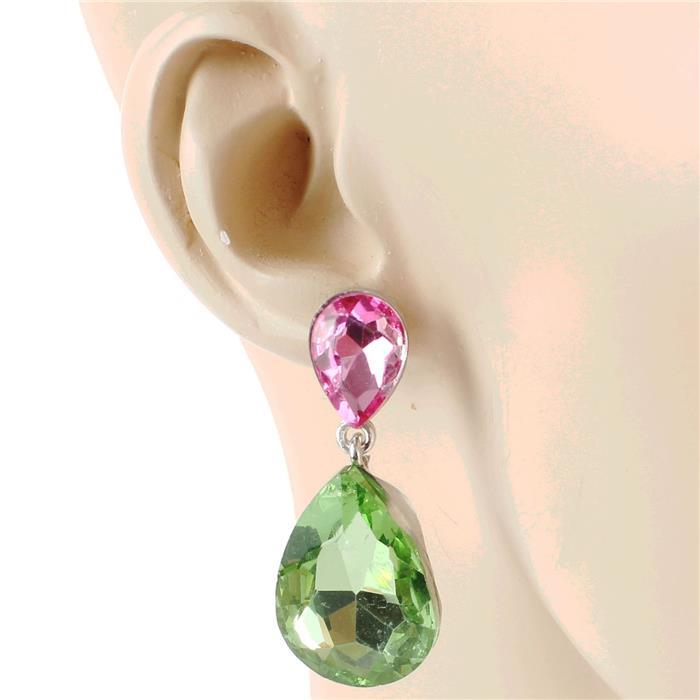 Crystal Teardrop Earrimg