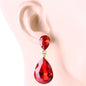 Crystal Teardrop Earrimg