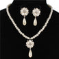 Pearl with Flower Necklace Set