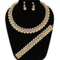 Pearl Round Choker 3 Pcs Set