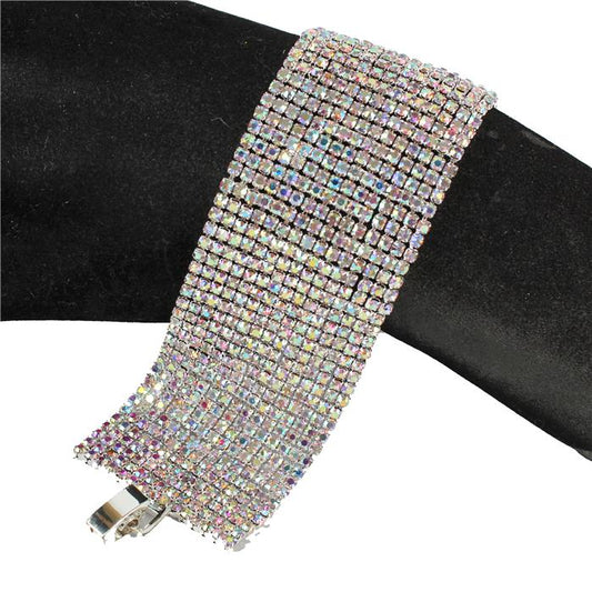 Rhinestone 15 Lines Bracelet